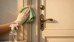 Aceto bianco sulla porta d’ingresso: il trucco per togliere odore di chiuso e aloni