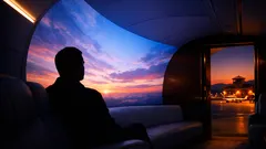 Phantom 3500, il jet quasi senza finestrini: come funziona la visione digitale in cabina