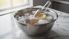 Il trucco di ghiaccio e sale per raffreddare le bibite in pochi minuti