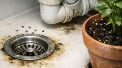 Moscerini in casa: come capire se arrivano dagli scarichi o dal terriccio