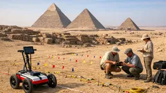 Due anomalie sotterranee vicino alle piramidi di Giza: cosa hanno trovato GPR ed ERT