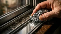 Il trucco della carta d’alluminio per pulire i binari delle finestre e farle scorrere meglio