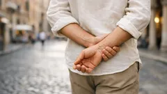 Camminare con le mani dietro la schiena: cosa comunica davvero nel linguaggio del corpo