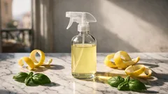 Bucce di limone e basilico frullati: il deodorante naturale per casa che funziona davvero