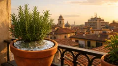 Perché mettere la carta alluminio nel vaso del rosmarino: il trucco da balcone che funziona