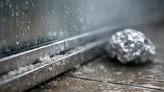 Il trucco della pallina di alluminio per pulire la guida della porta doccia dal calcare