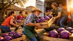 Come 100 tonnellate di cavolo rosso sono diventate donazioni in 8 ore: la lezione anti spreco