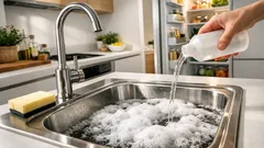 Acqua ossigenata in cucina: come pulire lavello e frigorifero in modo semplice
