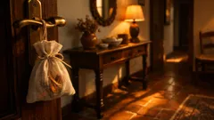 Il trucco del sacchetto con bucce d’arancia essiccate per profumare l’ingresso di casa