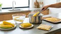 Come congelare il mais fresco e mantenerlo dolce: guida con sbollentatura e bagno di ghiaccio