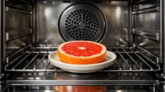 Il trucco della fetta di pompelmo per togliere l’odore di fritto dal forno